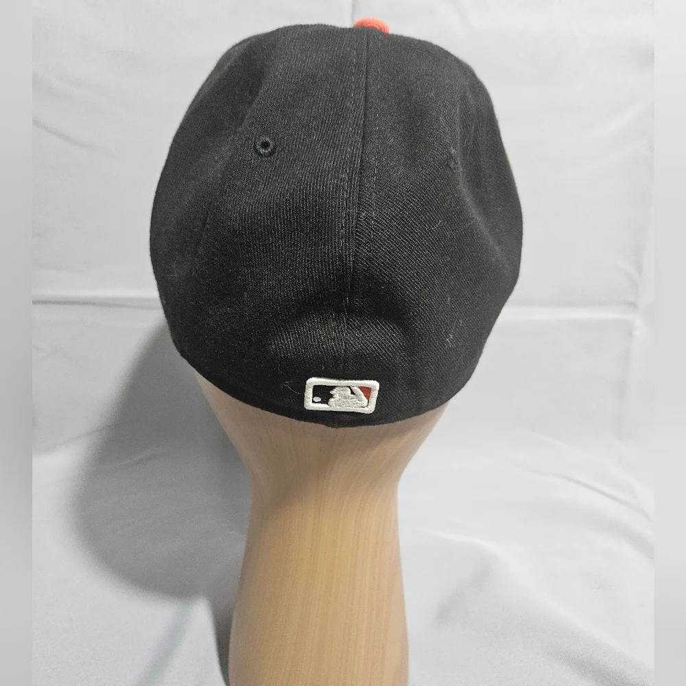 New Era 59Fifty MLB Baltimore Orioles O's Black/Orange Fitted Hat - Size 7 1/8